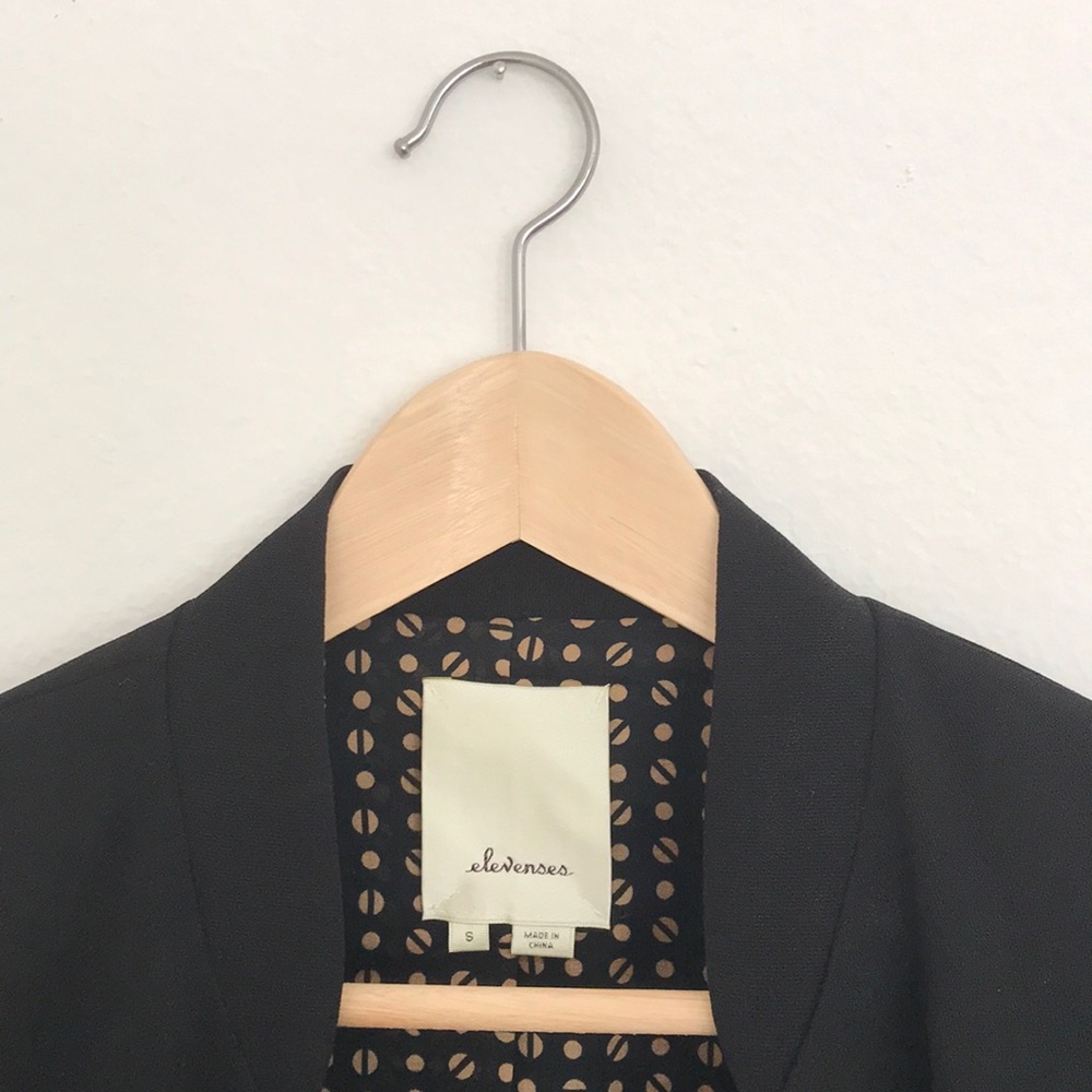 Anthropologie Black Blazer by Elevenses